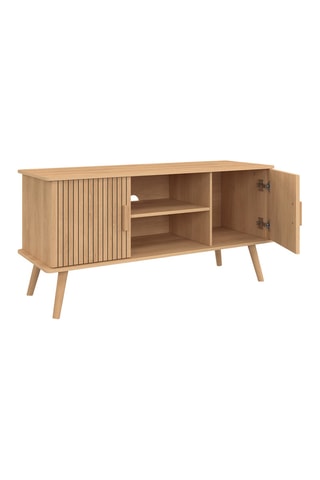 Mueble de TV de 2 puertas Faustine - 110 x 54 x 40 cm