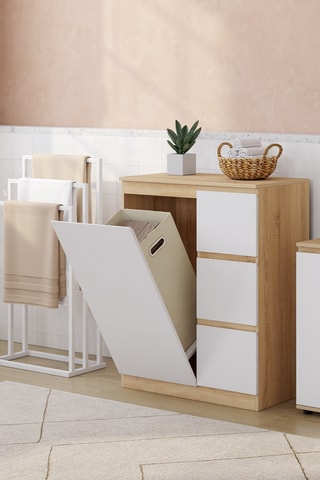 Mueble de cuarto de baño con puerta abatible - 65 x 80 x 33 cm