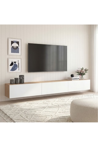 Mueble de TV de 3 puertas abatibles - 270 x 30 x 30 cm