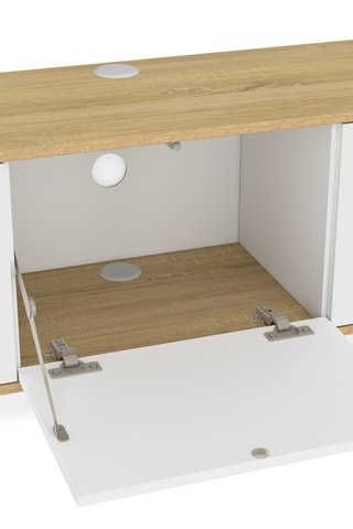 Mueble de TV de 3 puertas abatibles - 180 x 30 x 30 cm