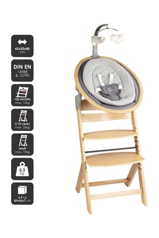 Chaise haute Family Pro avec harnais et adaptateur - A partir de 36 mois - Jusqu'à  75 kg