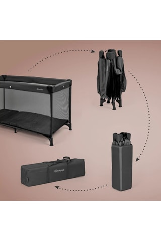 Lit parapluie Easy - Dès la naissance - Jusqu'à 15 kg - Noir