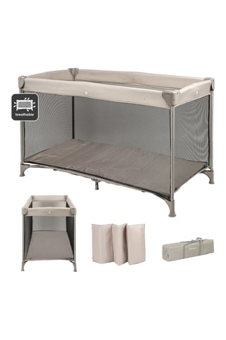 Lit parapluie Easy - Dès la naissance - Jusqu'à 15 kg - Beige