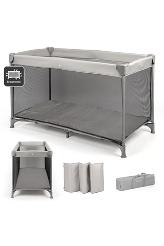 Lit parapluie Easy - Dès la naissance - Jusqu'à 15 kg - Gris