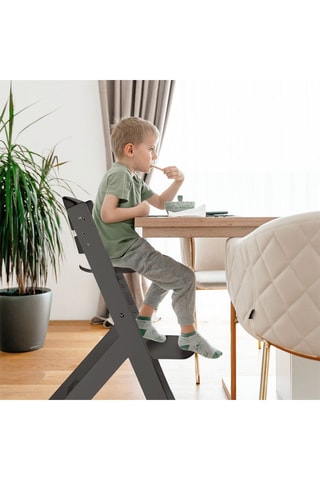 Chaise haute en bois de hêtre Family Pro - A partir de 36 mois -Jusqu'à  75 kg