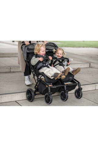 Poussette double GoTwice - Gris