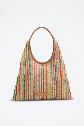 Sac porté épaule en cuir Maldives - Multicolore