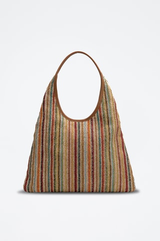 Sac porté épaule en cuir Maldives - Multicolore