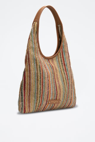 Sac porté épaule en cuir Maldives - Multicolore