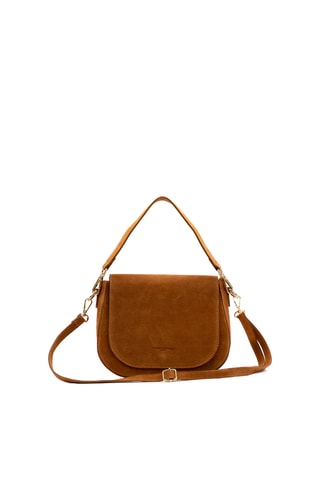 Sac porté épaule en nubuck Otia - Camel
