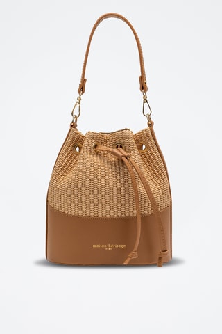 Sac seau en cuir Siesta - Camel