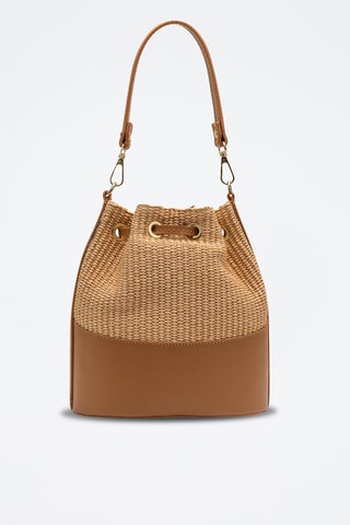 Sac seau en cuir Siesta - Camel