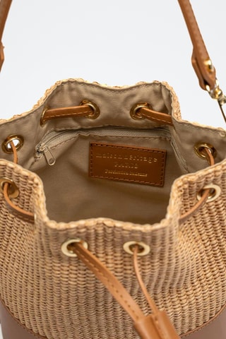 Sac seau en cuir Siesta - Camel