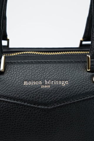 Sac bowling en cuir Speranza - Noir