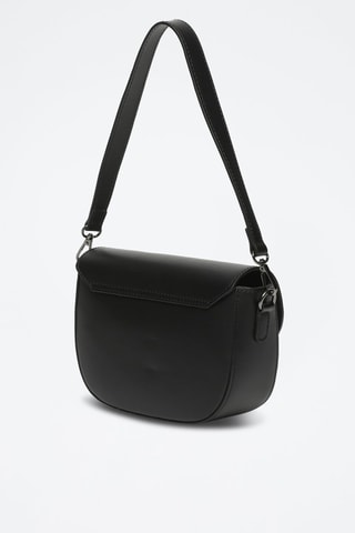 Sac bandoulière en cuir Nelly - Noir