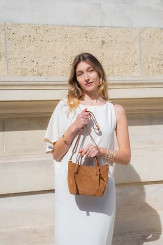 Sac à main en cuir Gini - Camel