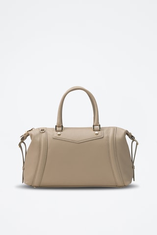 Sac bowling en cuir Speranza - Taupe