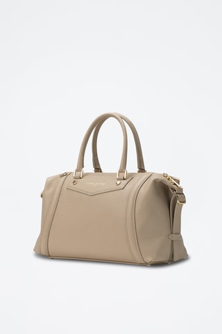Sac bowling en cuir Speranza - Taupe