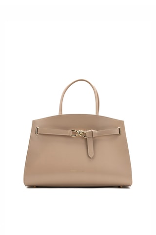 Sac à main en cuir Dieci - Taupe