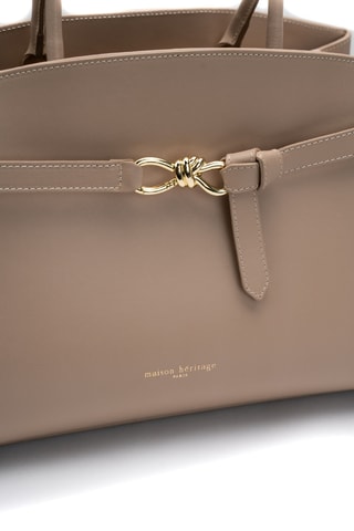 Sac à main en cuir Dieci - Taupe