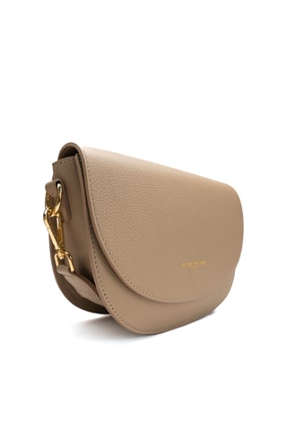 Sac bandoulière en cuir Amarone - Taupe