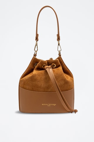 Sac seau en cuir Siesta - Camel