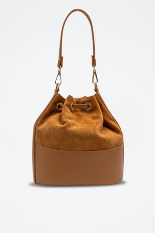 Sac seau en cuir Siesta - Camel