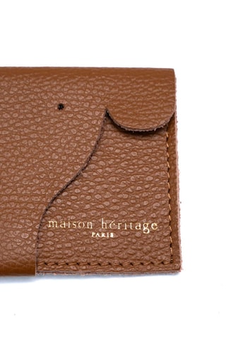 Porte-cartes en cuir Adela - Camel