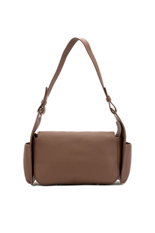 Sac porté épaule en cuir Prana - Camel