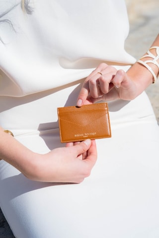 Porte-cartes en cuir Pablo - Camel