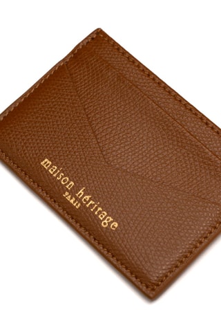 Porte-cartes en cuir Pablo - Camel
