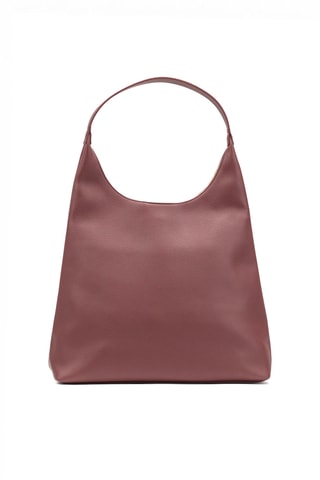 Sac porté épaule en cuir Kira - Bordeaux