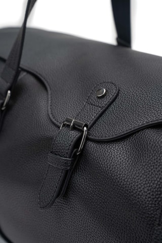 Sac de voyage en cuir Undo - 50 cm - Noir