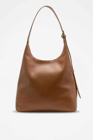Sac porté épaule en cuir Kirai - Camel