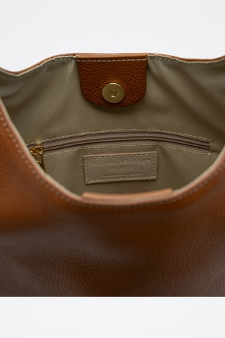 Sac porté épaule en cuir Kirai - Camel