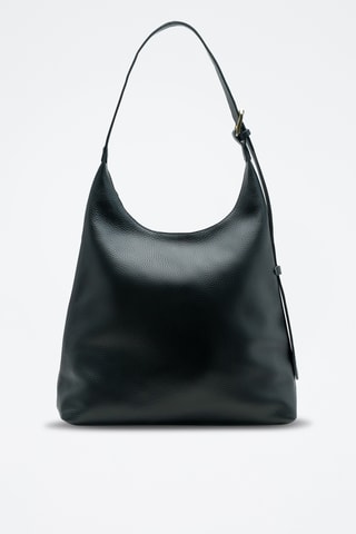 Sac porté épaule en cuir Kirai - Noir