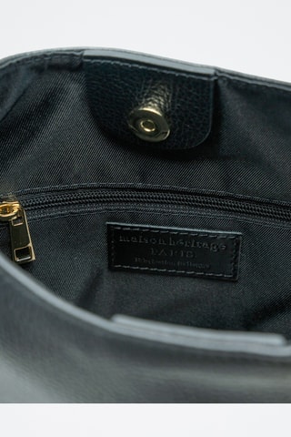 Sac porté épaule en cuir Kirai - Noir