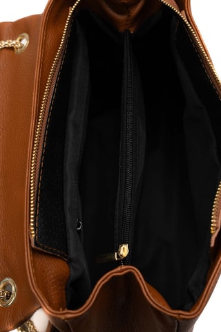 Sac porté épaule en cuir Tiva - Camel