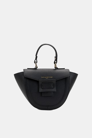 Sac à main en cuir Mini Votti - Noir