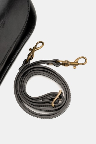 Sac à main en cuir Lou - Noir