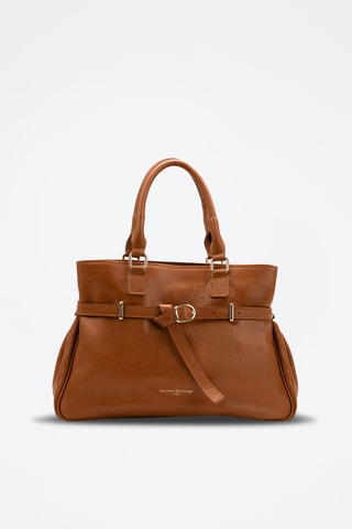 Sac à main en cuir Nara - Camel