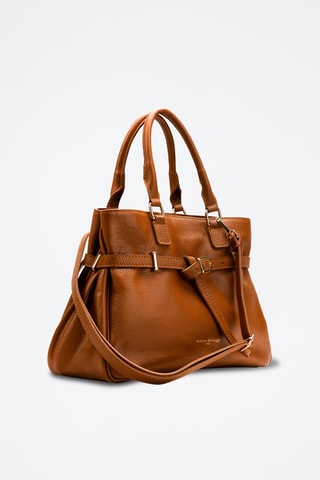 Sac à main en cuir Nara - Camel