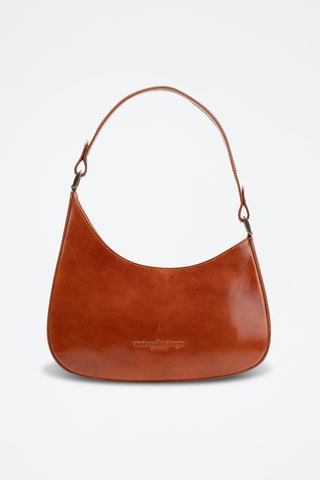 Sac porté épaule en cuir Emi - Camel