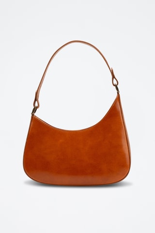 Sac porté épaule en cuir Emi - Camel