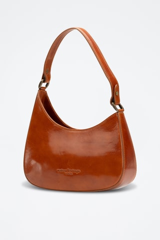 Sac porté épaule en cuir Emi - Camel