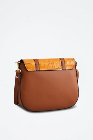 Sac bandoulière en cuir Tex - Camel