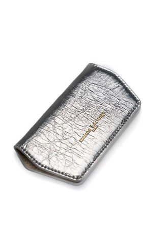Etui pour lunettes en cuir Lune - Argenté