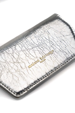 Etui pour lunettes en cuir Lune - Argenté