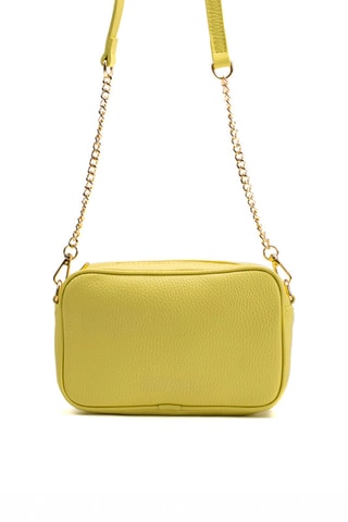 Sac bandoulière en cuir Bio - Jaune