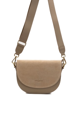Sac bandoulière en cuir Zest - Taupe